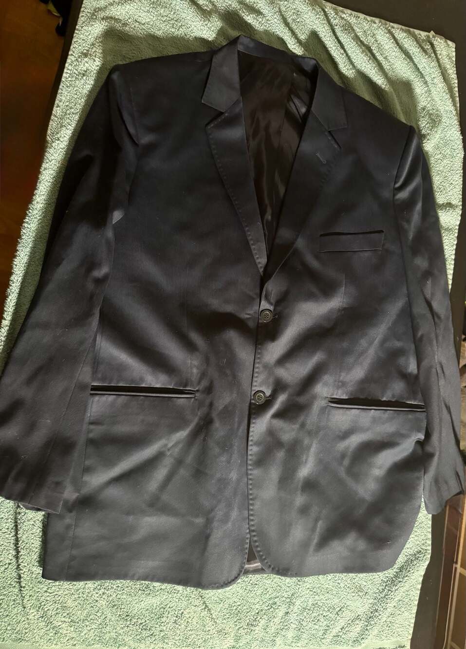 Pierre Cardin Paris Men's Black Two-Button‎ Blazer Jacket